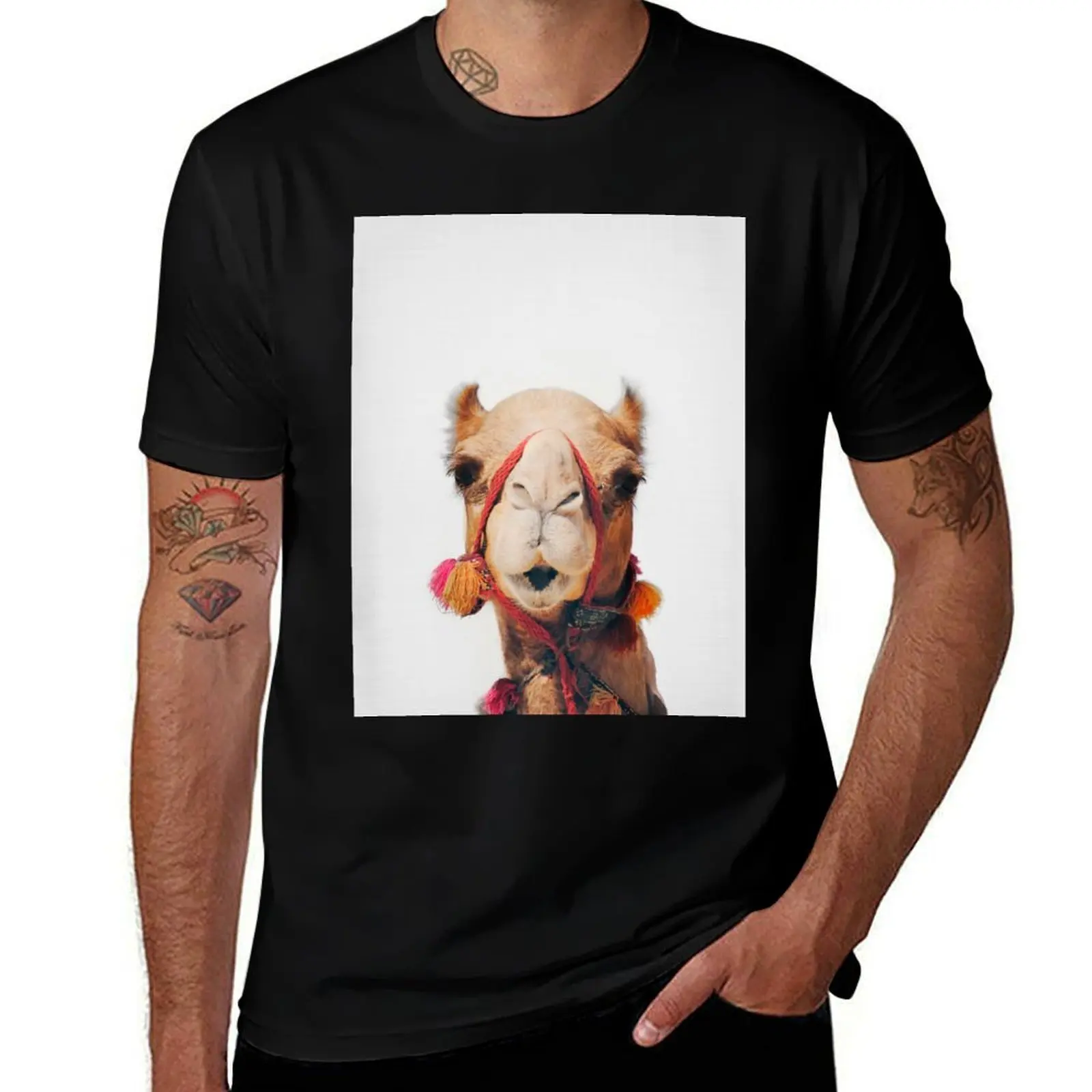 Camel T-Shirt Casual All Match Tee Shirt for Men T-Shirt