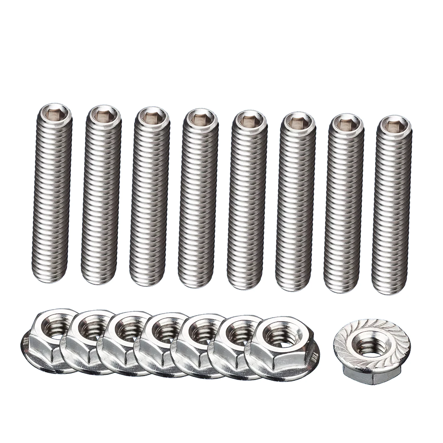 8pcs New SBC Valve Cover Stud Kit Bolts Stainless Steel 1/4