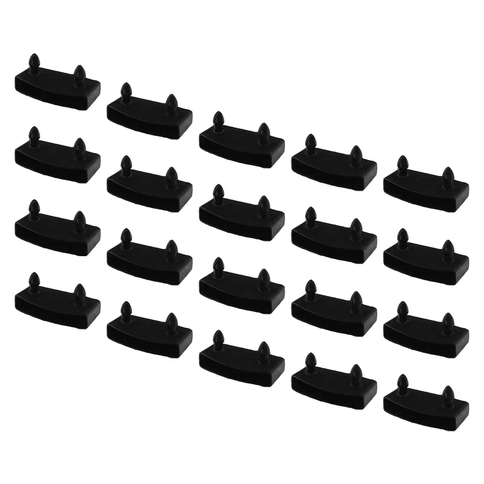 20 Pieces Sides Ends Fixings Universal Holding Replacement Portable End Caps for Bed for Leather Bed Metal Bed Day Bed Bunk Bed