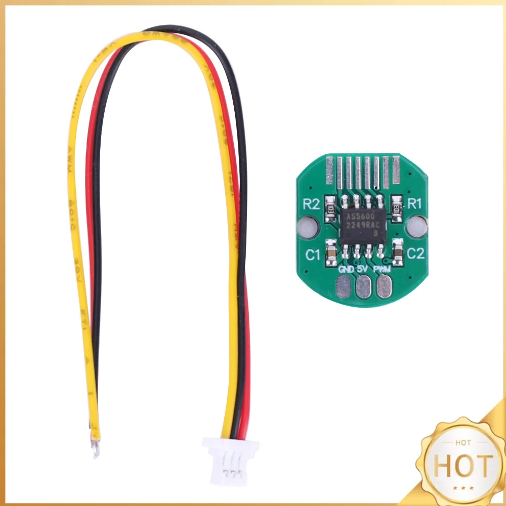 AS5600 Magnetic Induction Angle Measurement Sensor Module with 3-pin Wire Magnetic Rotary Encoder for Brushless for Gimbal Motor