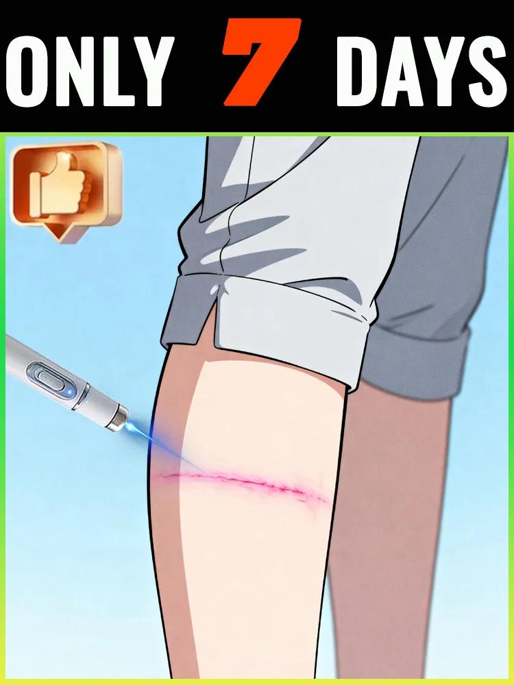 

Лазерная ручка точно удаляет шрамы без нумерания или разрушения.