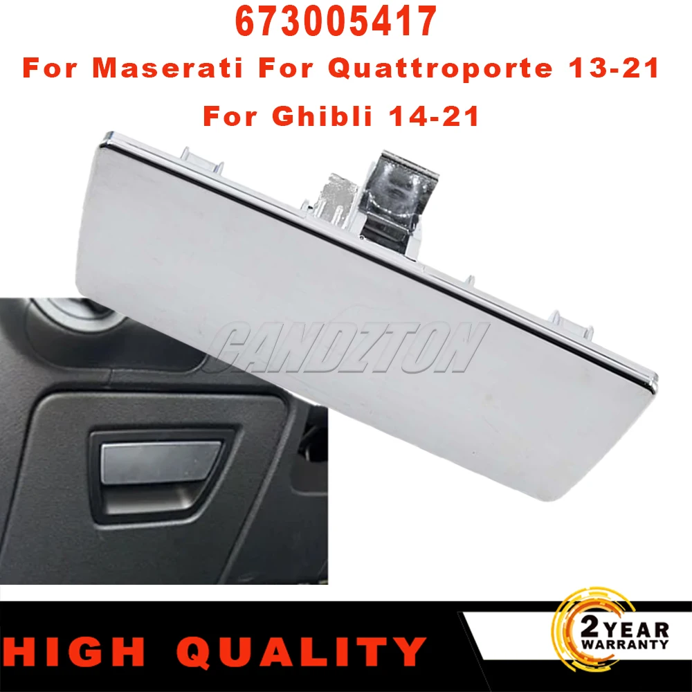 Schubladengriff für Handschuhfach aus verchromtem Metall 673005417 673005413 673005414   Für Maserati Quattroporte 2013-2021 Ghibli 2014-2021