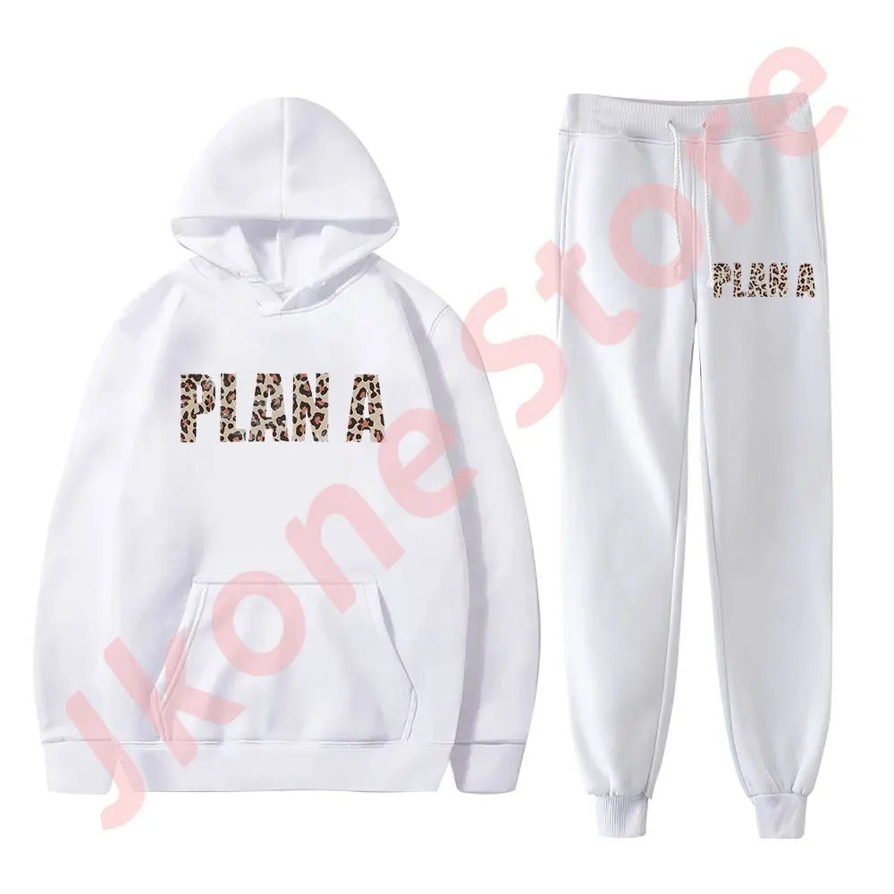 Lil Tecca Plan A Album Logo Merch Hoodies Jogger Pants Set Unisex Fashion Casual HipHop Streetwear