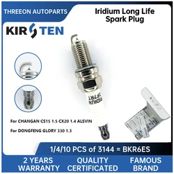 KIRSTEN Iridium Spark Plug for CHANGAN CS15 1.5 CX20 1.4 ALSVIN DONGFENG GLORY 330 1.3 JL466Q JL473Q DCPR7EIX RA7PYPB4 KSP3144