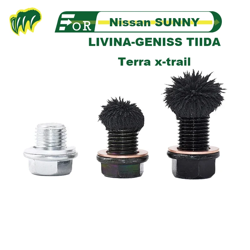 For Nissan SUNNY LIVINA-GENISS TIIDA Terra x-trail Engine Oil Drain Plug Sump Drain Nut Oil Drain Bolt