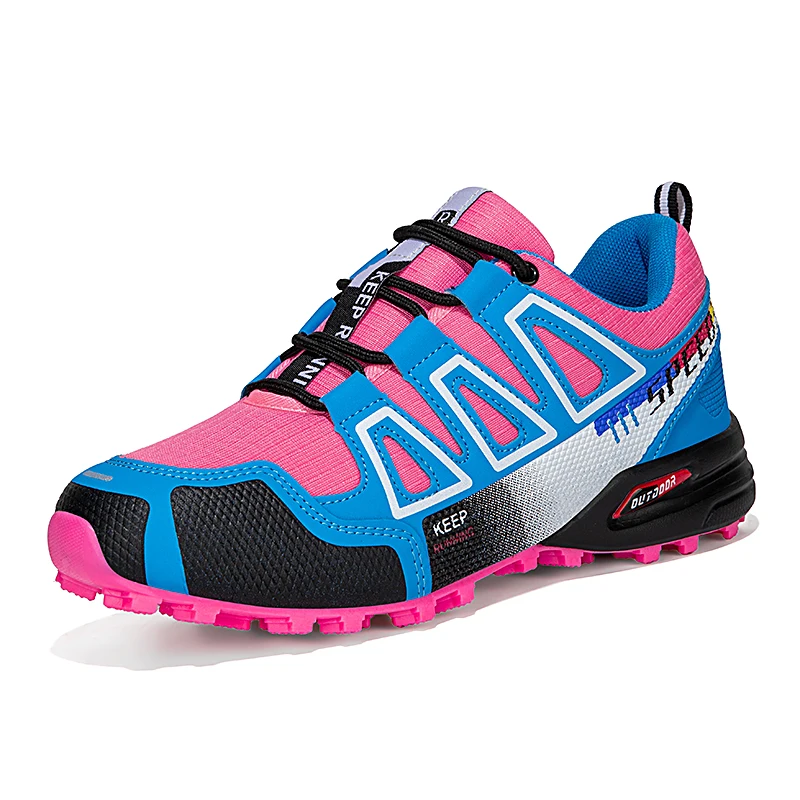 Unisex Outdoor-Wanderschuhe zum Schnüren, rutschfest, leicht, für Herren, taktisches Training, Sportschuhe, Damen, lockless, lässige Fahrradschuhe