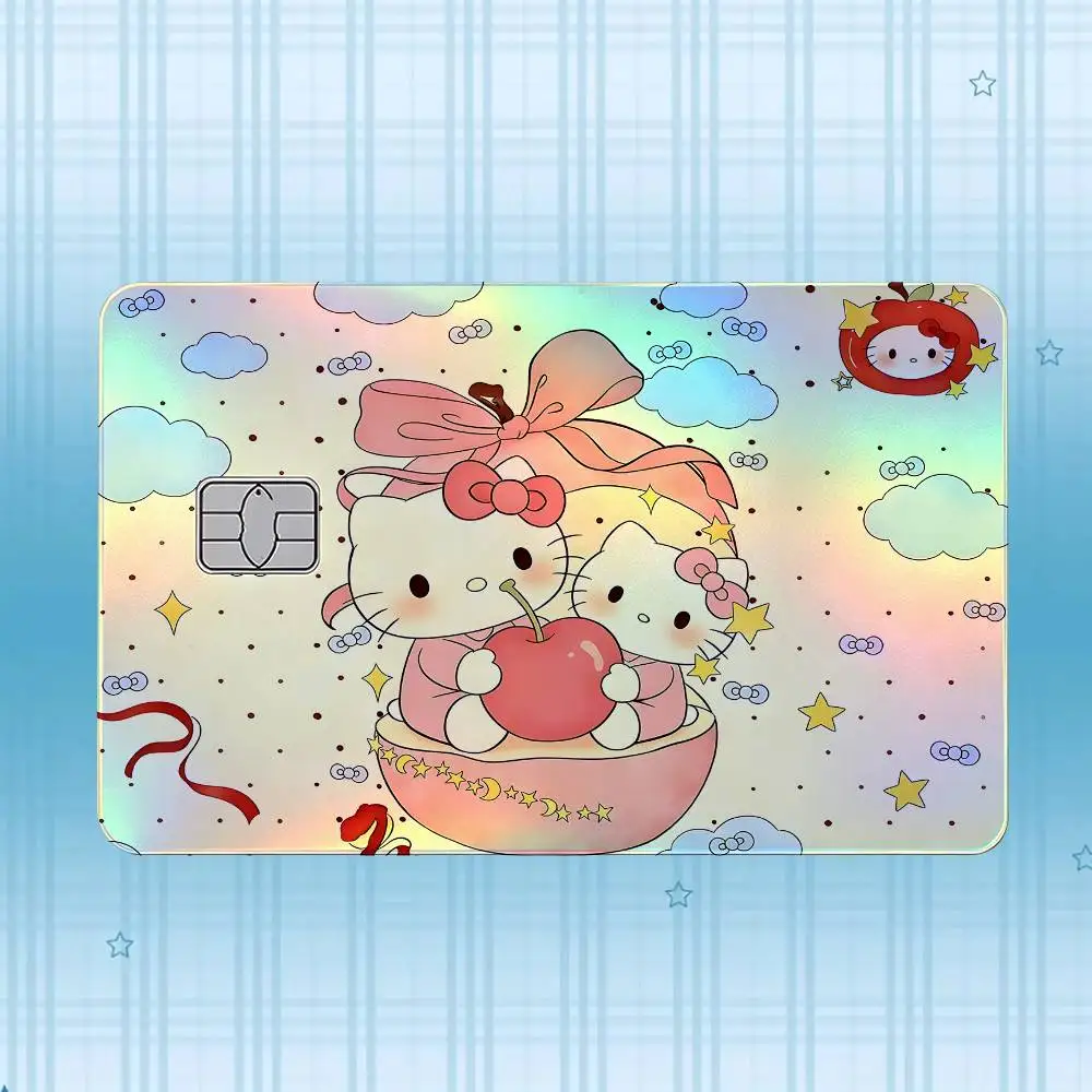 H-Hello Kitty Laser-Holografischer Karten-Skin-Aufkleber für Kredit- und Debitkarten – 4 Stück/Set, wasserfester, kratzfester Schutz – Detail 18