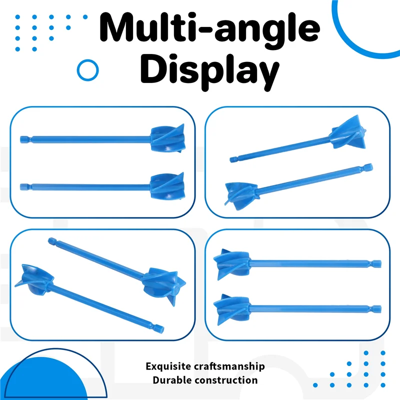 مجاذيف خلاط الراتنج BAAO، مرفق خلاط إيبوكسي للحفر، خلاط طلاء قابل لإعادة الاستخدام، لراتنجات الإيبوكسي، الصقيل، السيليكون