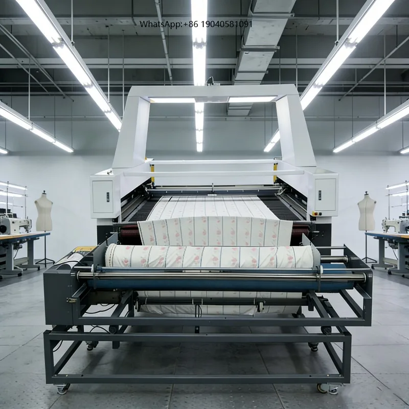 Efficient Textile Finishing Cloth Folding Machine Rolling Equipment for Apparel Cloth Rewinder