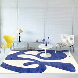 Nordic Art Living Room Decoration Rug Home Bedroom Bedside Plush Rugs Large Area Non-slip Floor Mat Fluffy Soft Cloakroom Carpet