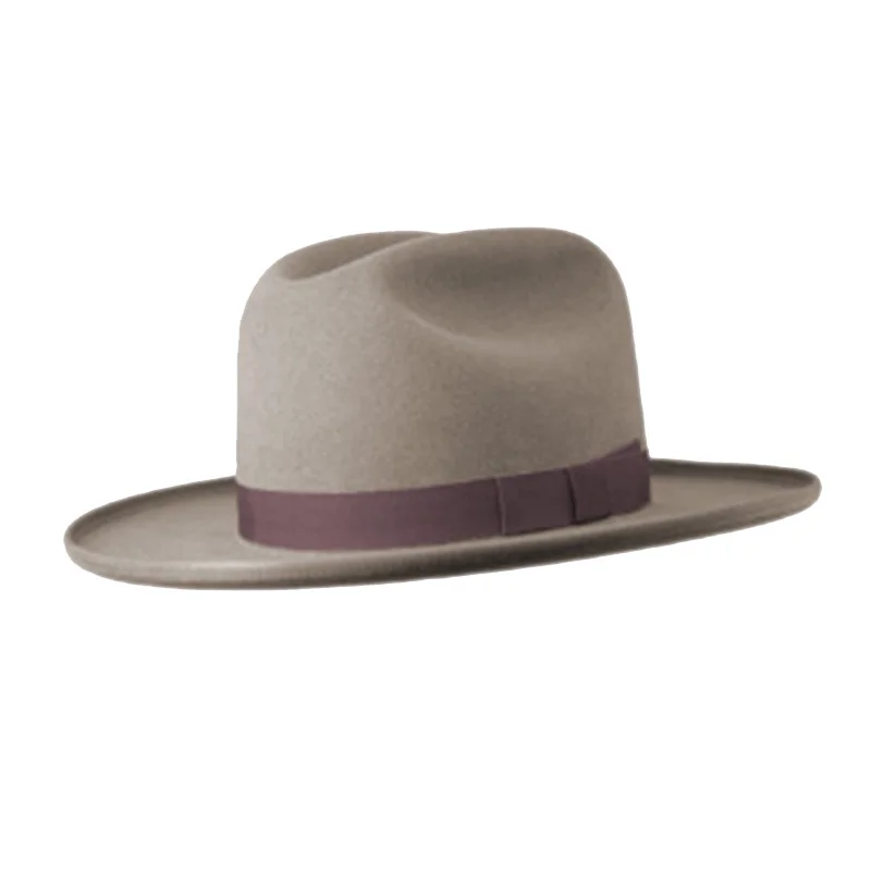 European And American Wool British Retro Jazz Hat For Men And Women, Large-brimmed Felt Hat, Versatile Style
