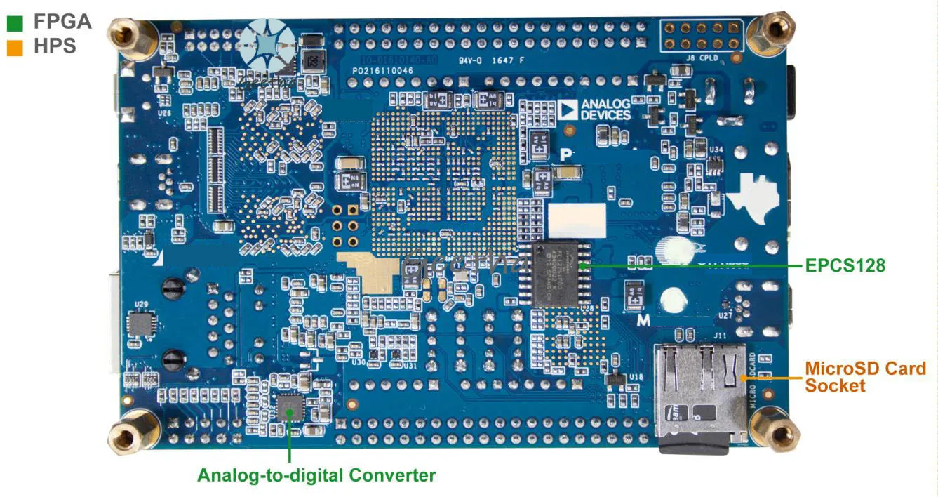 DE10-Nano Mister Placa de desarrollo FPGA Altera CycloneV SoC ARM Cortex-A9 con ADC G-Sensor Ethernet HDMI compatible Arduino