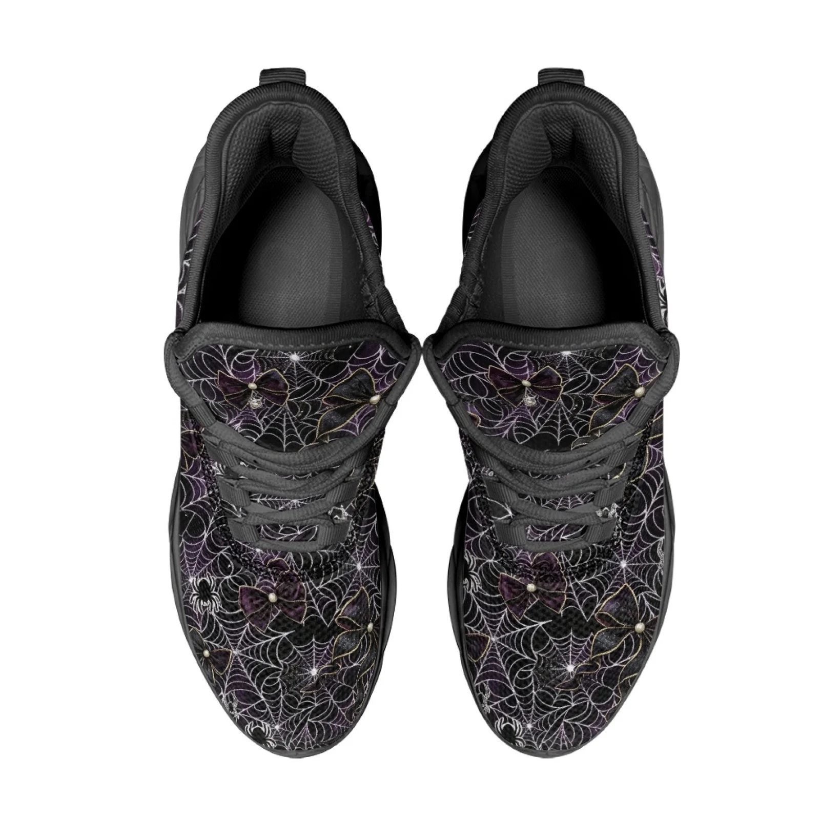 PENSTROLL PENSTROLL Purple Spider Web Lightweight Men's Running Shoes for Casual Wear Mesh & EVA New Arrival All Season Students