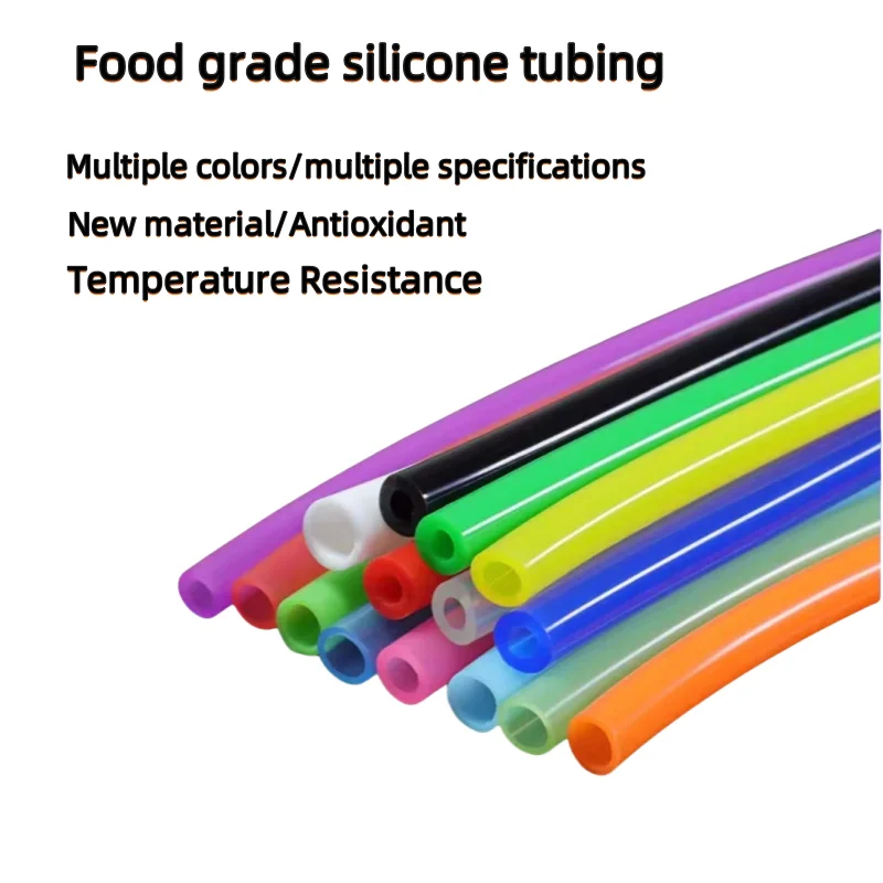

1/2/5 Meter ID 1 2 3 4 5 6 7 8 9 10 mm Silicone Tube Flexible Rubber Hose Food Grade Soft Drink Pipe Water Connector