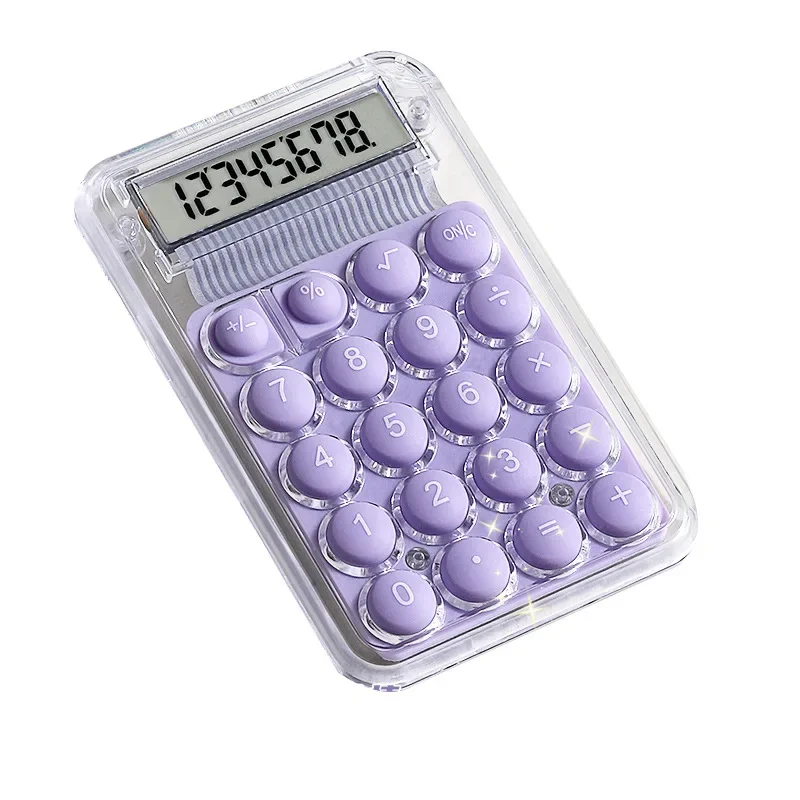 آلة حاسبة صامتة لطيفة نسخة صغيرة للتعلم آلة حاسبة صغيرة محمولة مساعدة العودة إلى اللوازم المدرسية للطلاب/التمويل