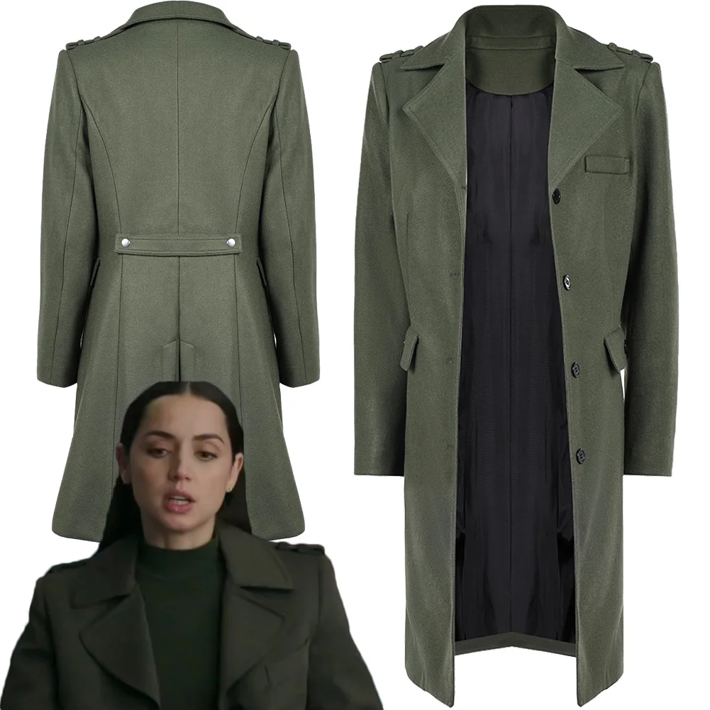 

2025 Movie From the World of John Wick Ballerina Cosplay Rooney Coat Cloth For Women Party Roleplay Carnival Costume Suit Outfit