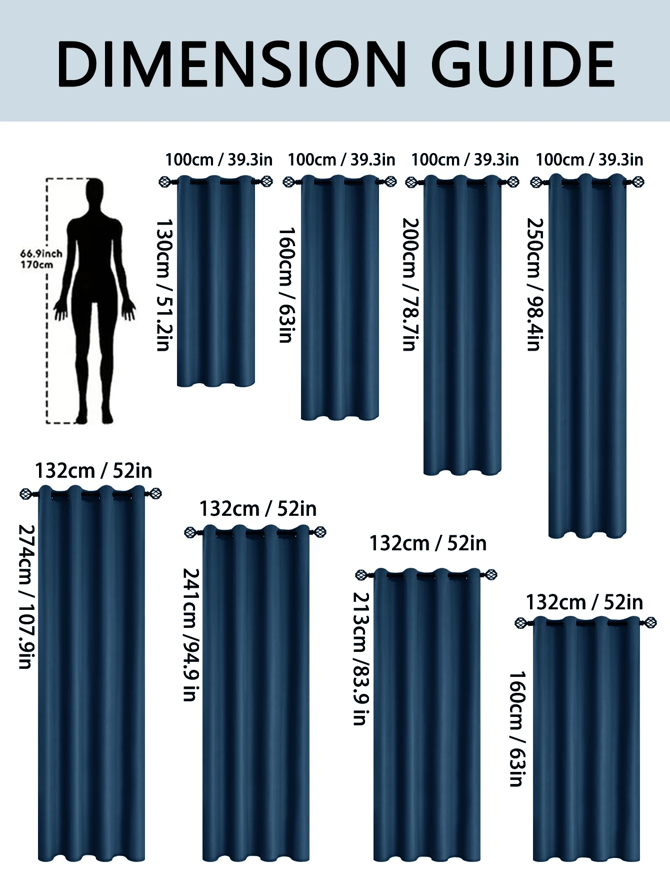 2pcs 100% Solid Blackout Curtains - Perfect for Bedroom and Living Room - UV Protection, Easy Sliding, and Stylish Design