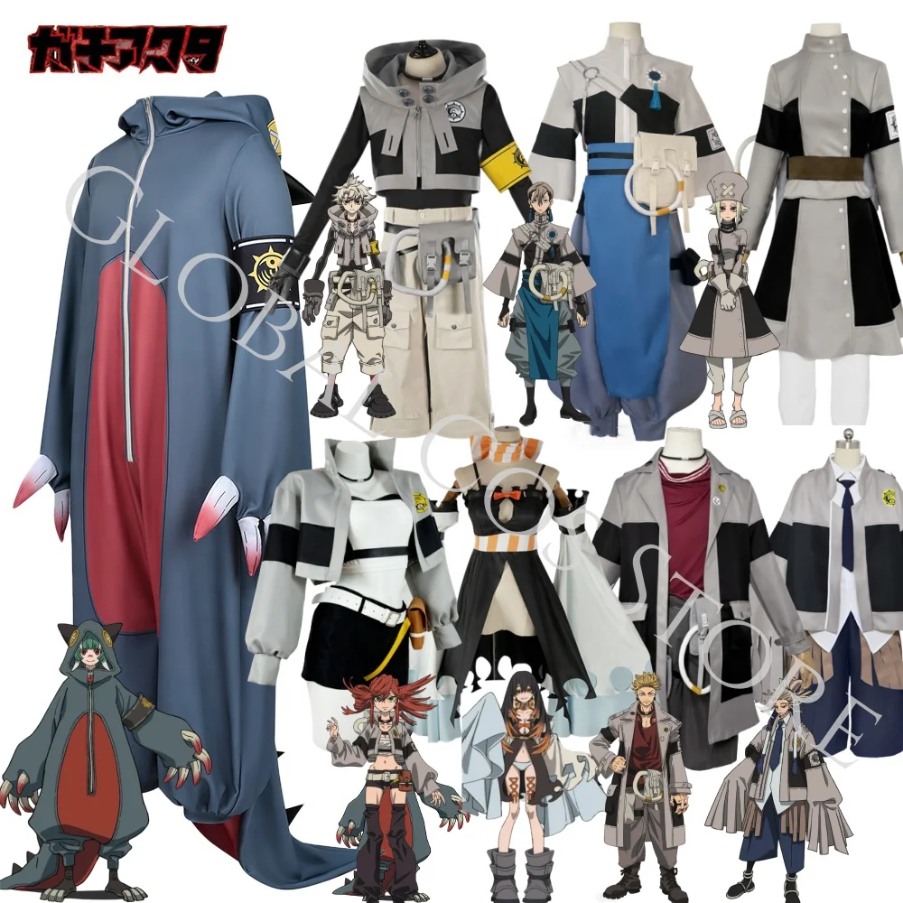 

Anime Riyo Ashwaya Amo Zanka Guita Rudo Tamuji Engine Cosplay Costume Gachiakuta Cos Suit Team Unifrom Party Roleplay Set