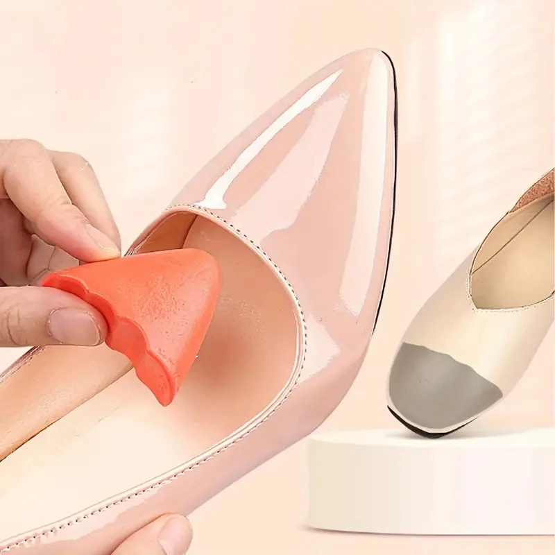 PU Foam Sponge Forefoot Toe Plug Cushion  relief the pain Toe Front Fille Adjust Reduce Shoe Size  High Heel Filler Insoles