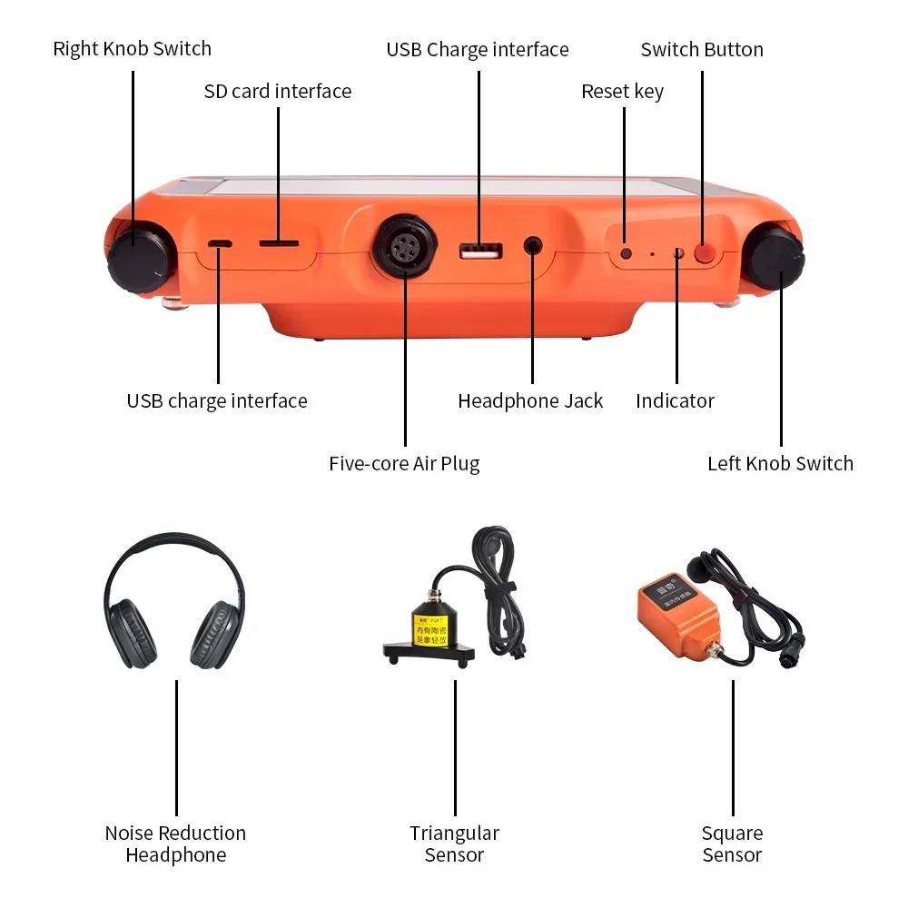 Household survey equipment PQWT L50 water leak detection device depth for 50cm pipe detectors