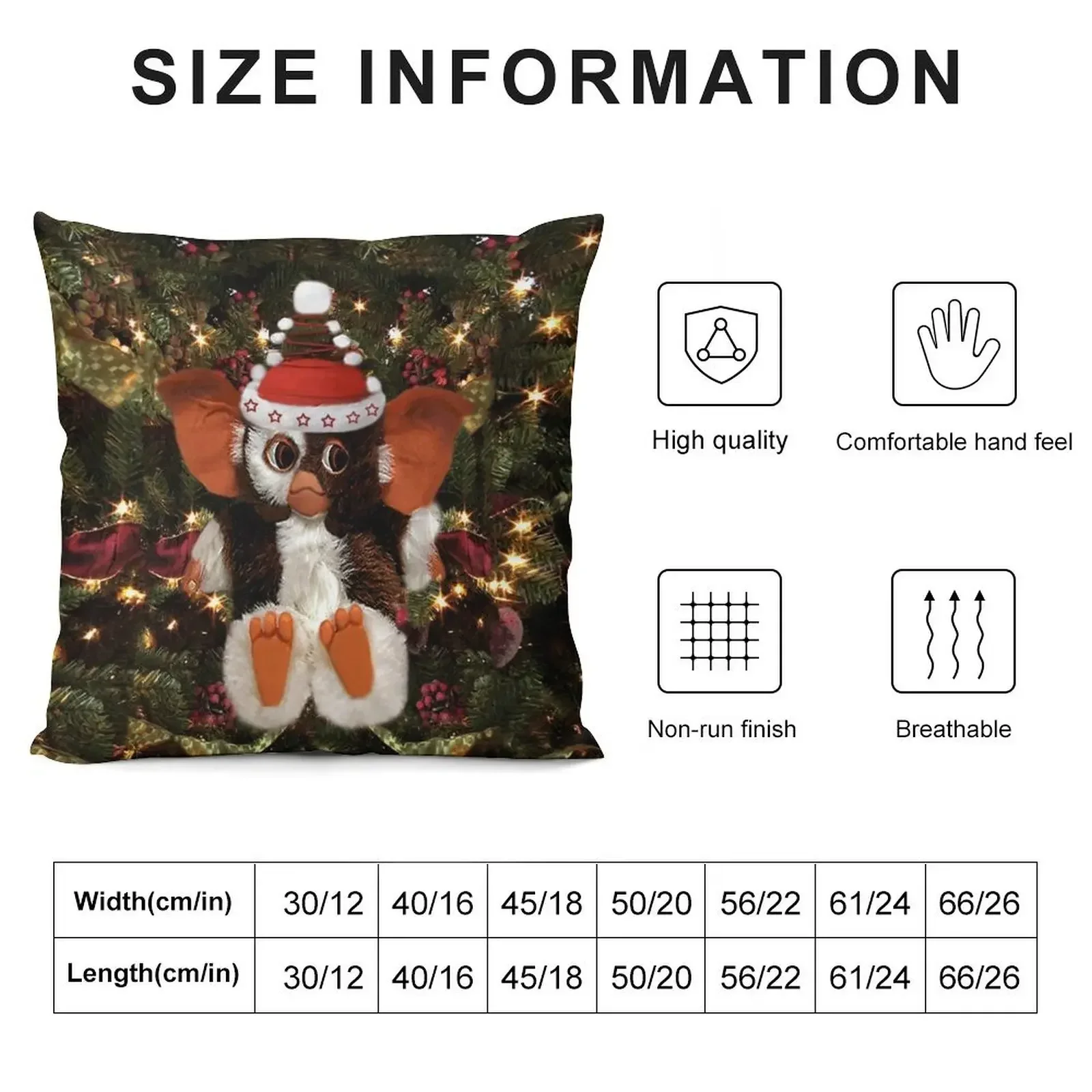 GIZMO READY FOR CHRISTMAS PILLOW AND OR TOTE BAG Throw Pillow Decorative Sofa Cushions Pillowcases Cushion Covers Sofa pillow