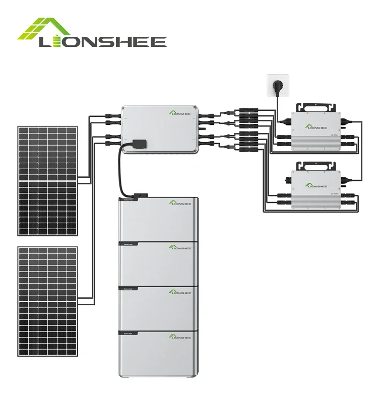 Easy Installation Wechselrichter 1600w Pv Hub 800W Microinverter 4KWH 48V LiFePO4 Battery Mppt Balcony Solar System