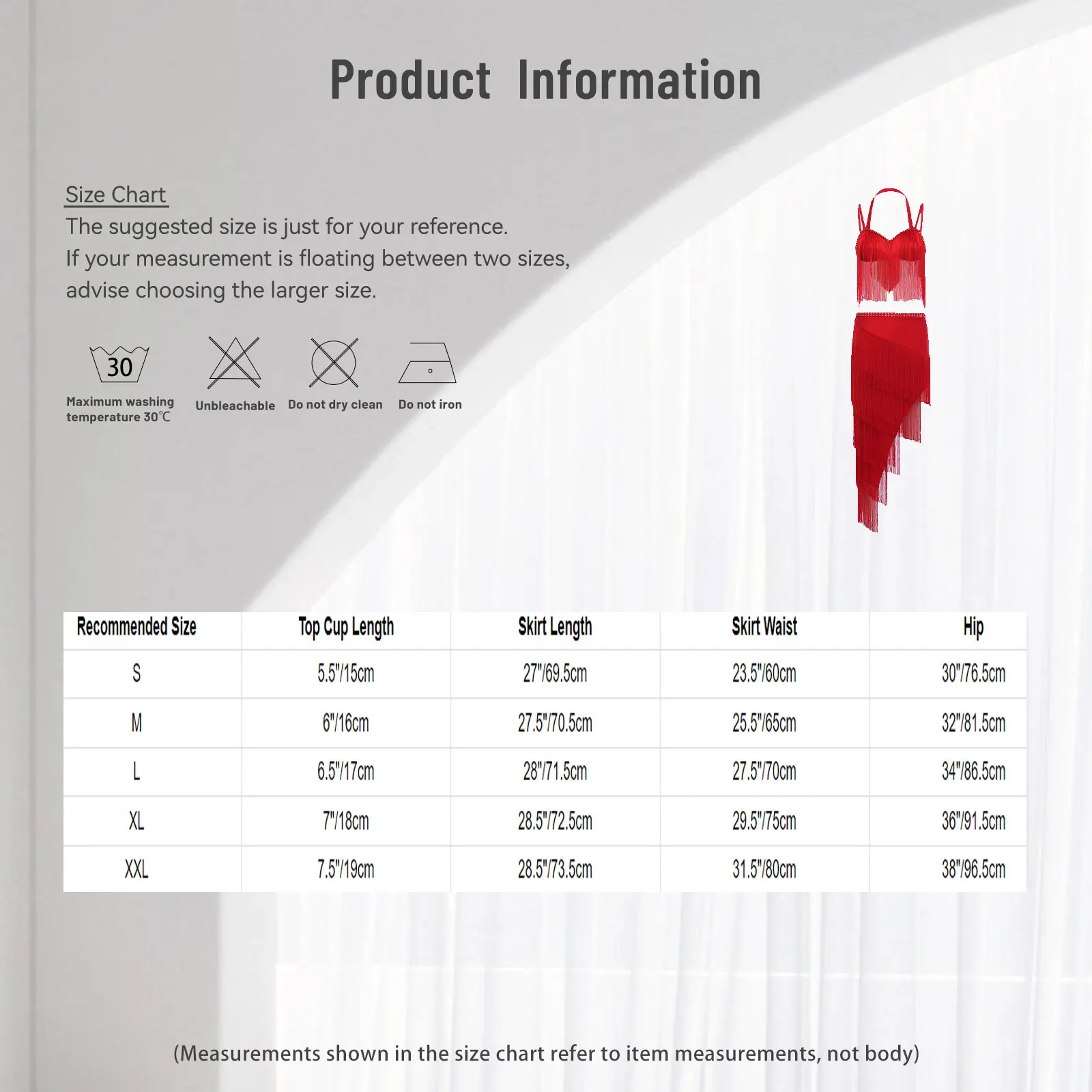 

2Pcs Womens Latin Tango Dance Outfit Sleeveless Rhinestone Camisole top and Tassel Skirt for Belly Dance Salsa Rumba Proms Show