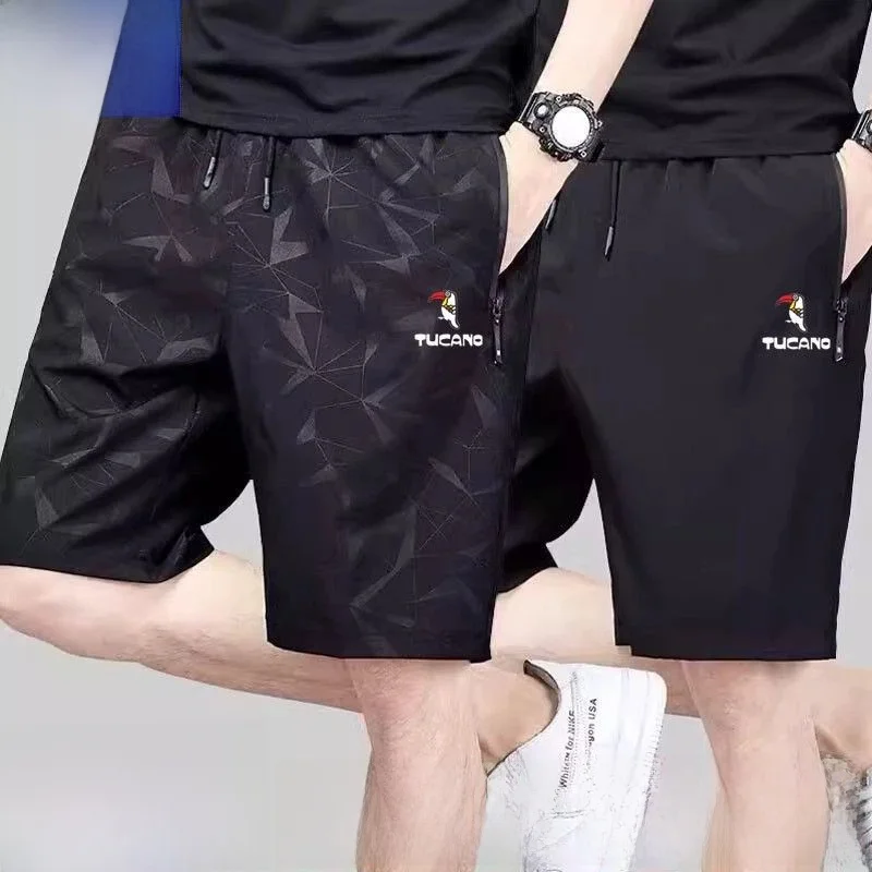 

Ice Silk Five-Point Youth Large Size Men's orts Qui Dry Summer Thin Sport Running Casual Faion Urban Sle Daily Wear