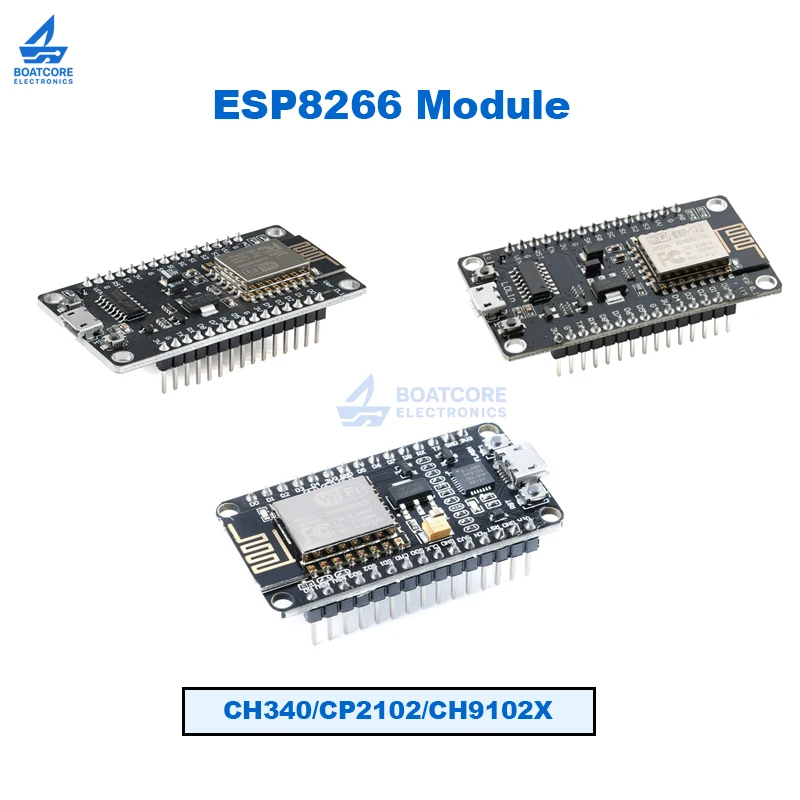 1PCS NodeMcu V3 V2 Lua Wireless Module CH340/CP2102/CH9102X Internet of Things WiFi Development Board Based on ESP8266 ESP-12E