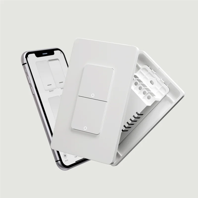 

Подходит Tuya Wi-Fi Smart Light Switch США, однополюсный кнопочный настенный выключатель, работает с Alexa Google Home, вилкой стандарта США