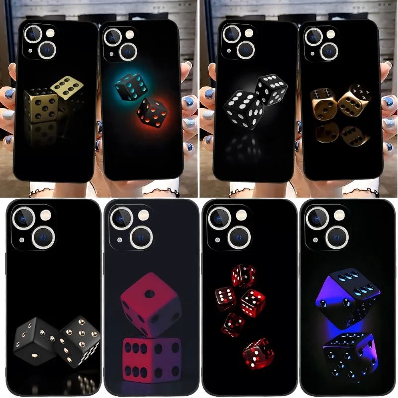 Dice Poker Casino Phone Case Funda For Apple Iphone 12 Pro 13 Mini 11 14 Max Xr X Xs 6 6s 7 8 Plus Shockproof Back Cover