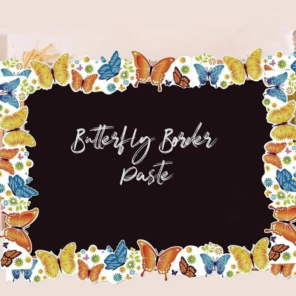 Gifts DIY Butterflies Scrapbook Stickers Colorful 3D Classroom Chalkboard Decorations Cartoon Landscape Notebook Sticker