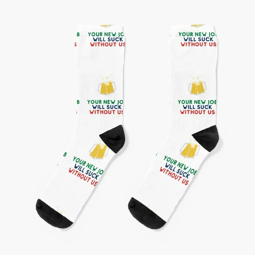 Your New Job Will Suck Without Us Socks luxe winter thermal valentine gift ideas ankle Socks Female Men's