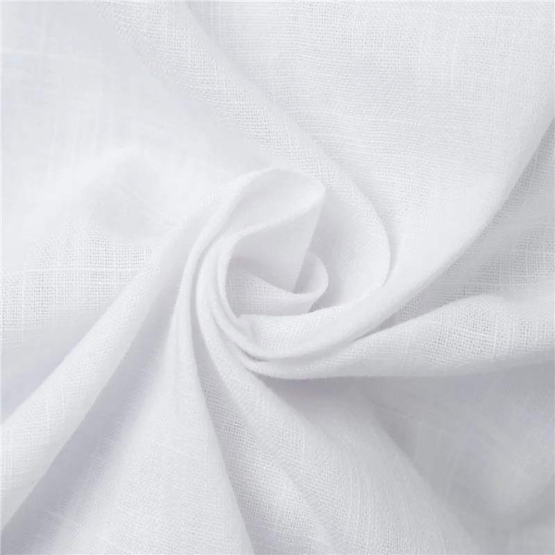 A83F-chemises boutonnées pour femmes, manches longues, hauts en gaze de coton, chemisiers à col décontractés, coupe ample