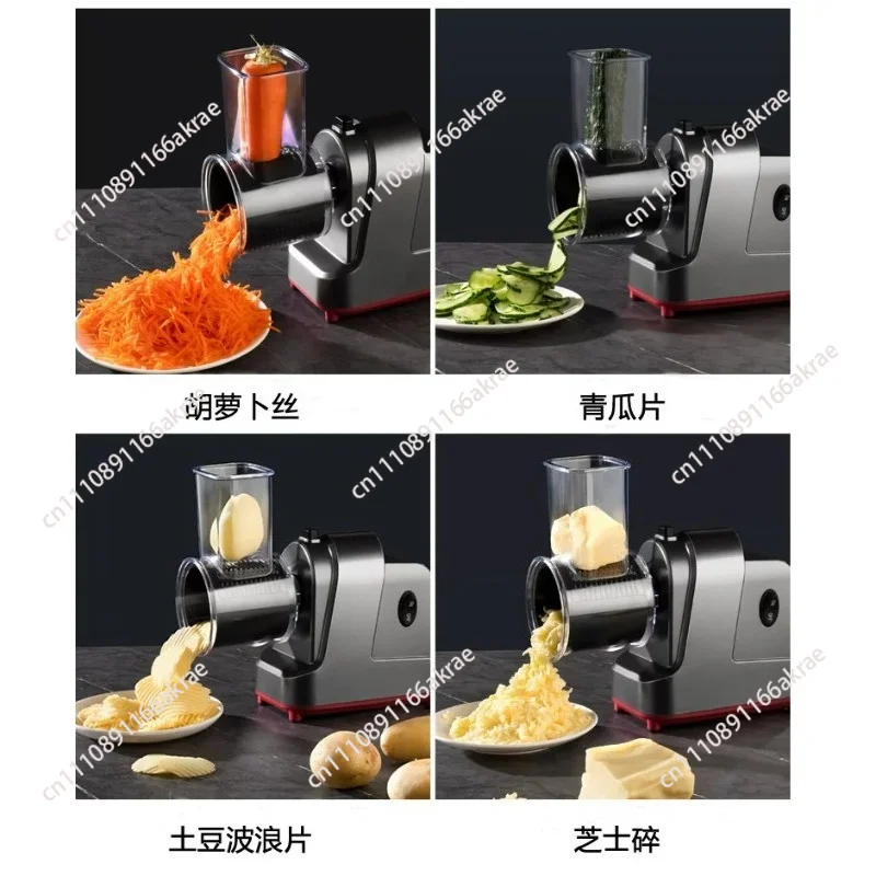 Electric Vegetable Cutter Machine - Multifunctional Slicer Dicer Shredder For Potato/Carrot Time-Saving Household Kitchen Helper