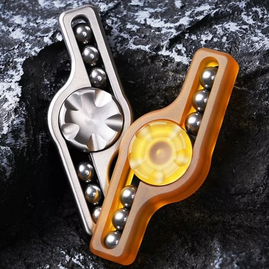 EDC Fidget Slider PEI RVS Tol Gyro Gyroscoop Spinner Anti Stress Zintuiglijke ADHD Focus Speelgoed Magnetisch Stil