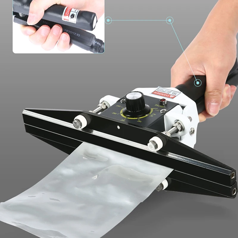 Portable Direct-heat Pliers Sealing Machine Multiple Uses 200 300 400mm For Aluminum Film Kraft Paper Bag Impulse Sealer