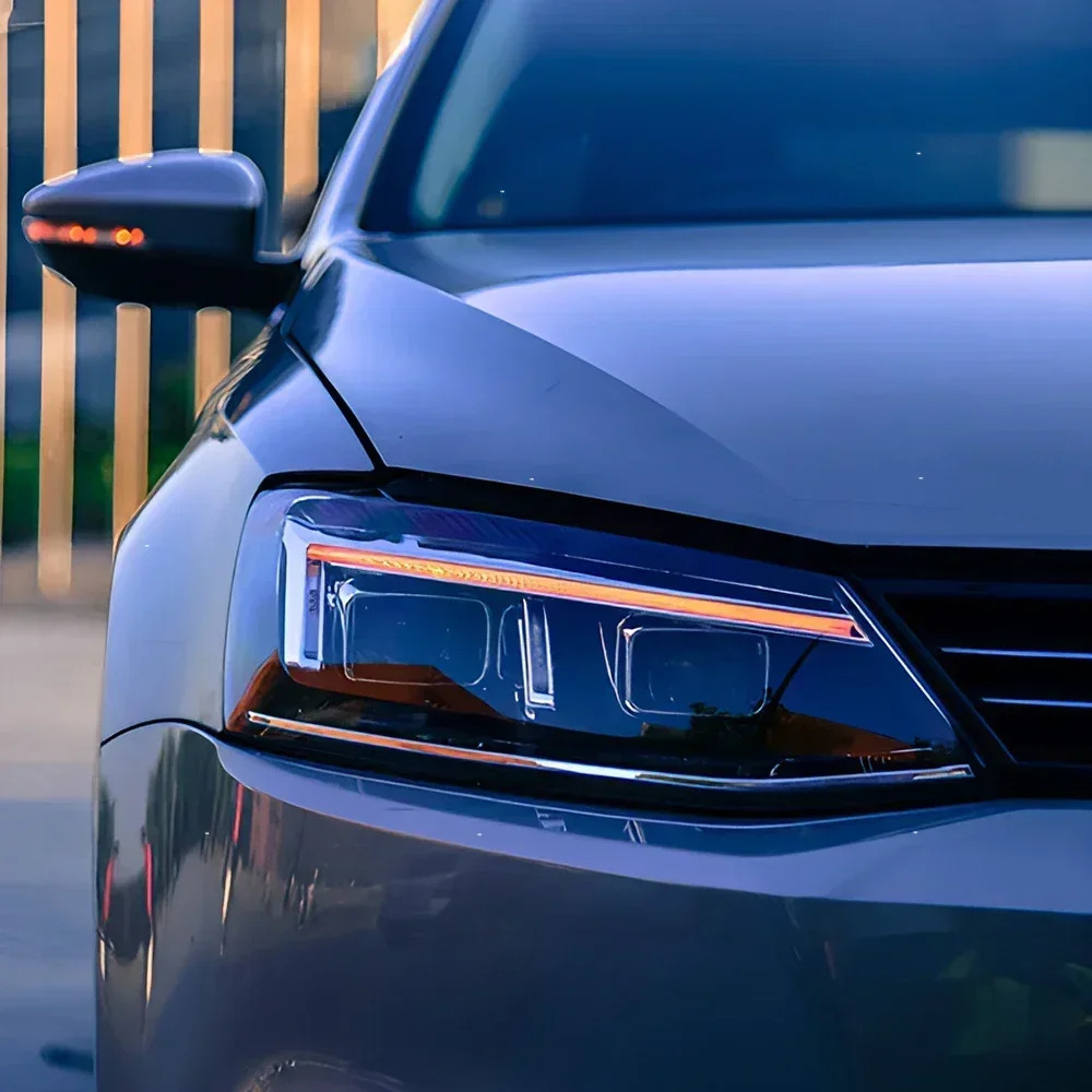 ل VW جيتا ساجيتار 2012-2018 LED مجموعة مصابيح أمامية للسيارات ترقية R8 تصميم العارض عدسة سيارة إضاءة أمامية اكسسوارات الإضاءة #6