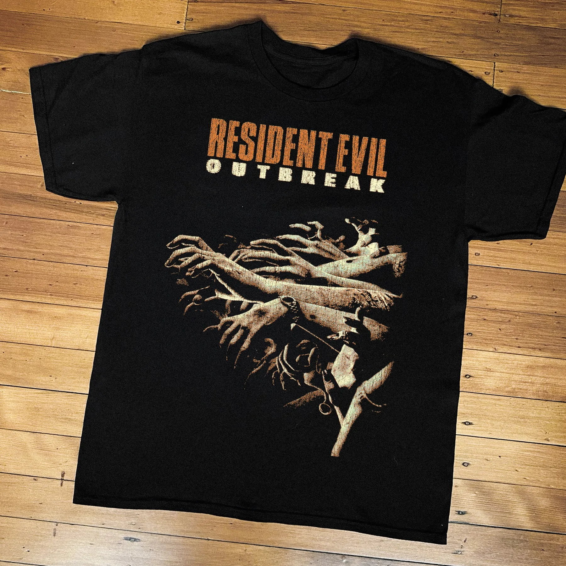 Resident Evil Outbreak Graphic Tee Cotton Men Women T-Shirt Vintage Streetwear