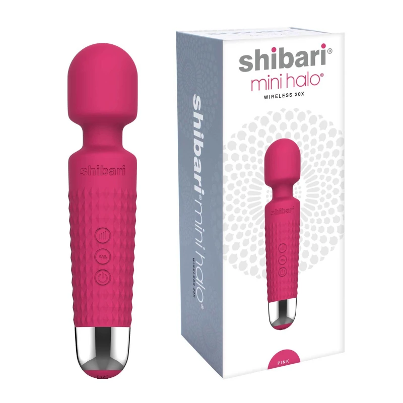 

Shibari Mini Halo Multispeed 20x Pulse Pattern Waterproof Massage Wand for Women