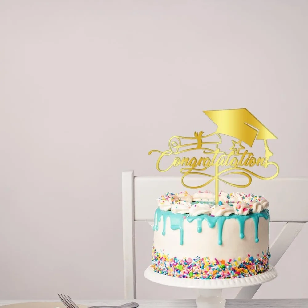 Glückwunsch-Kuchenaufsatz, Abschluss-Kuchenaufsatz, Glückwunsch-Absolventen-Party Kuchendekoration – Detail 6