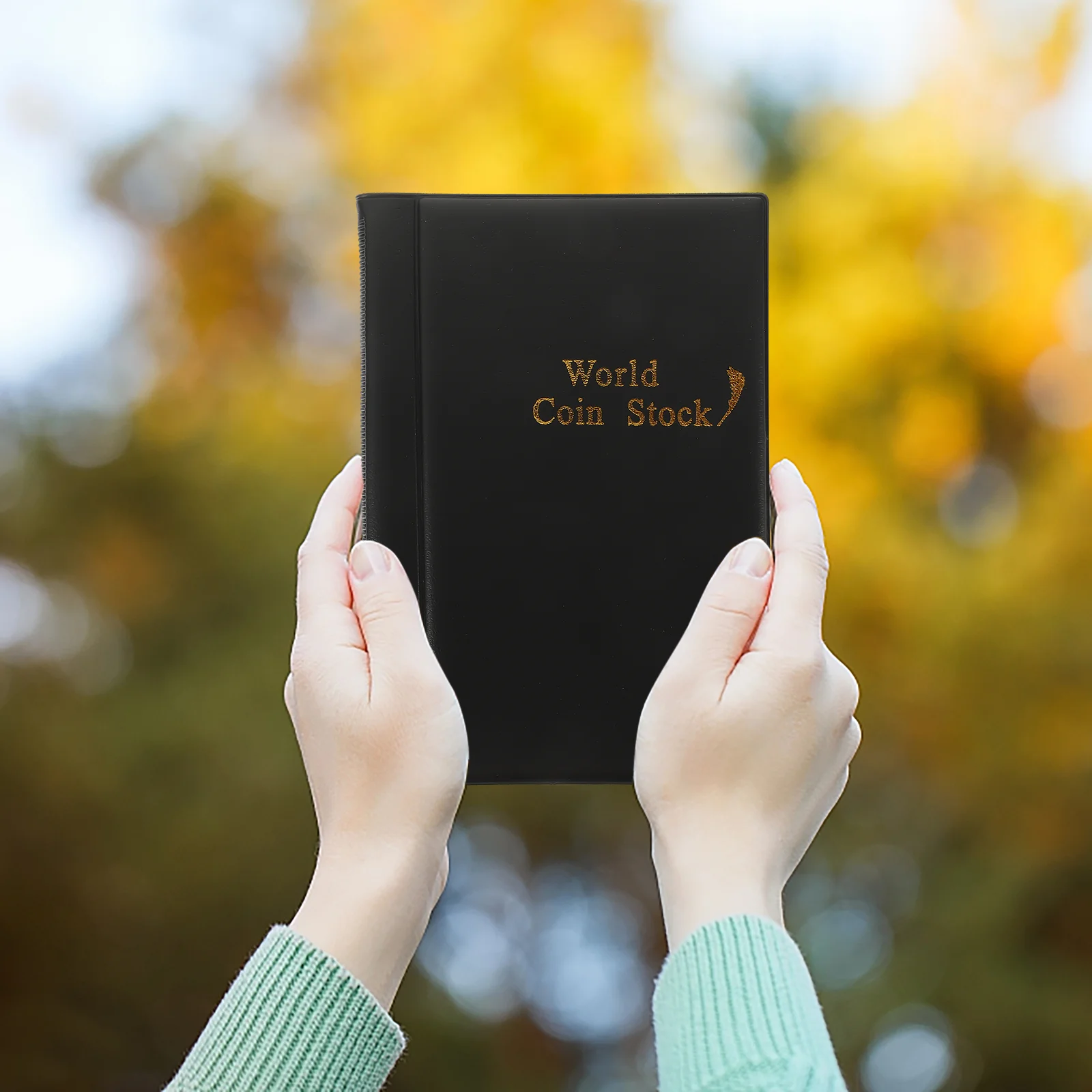 Münzsammelbuch, Fotoalbum-Organizer als Geschenk mit Cover, Gedenk-Pu-Halter