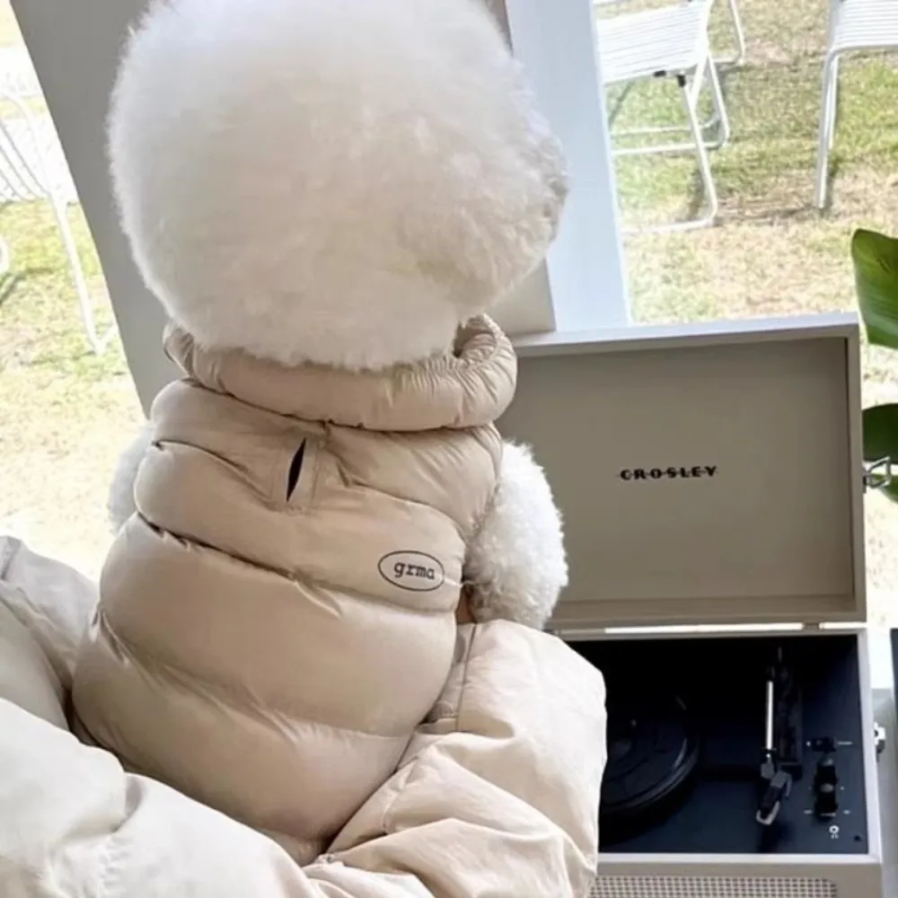 Ropa suave y cálida para perros, chaleco impermeable de Color sólido para cachorros, chaqueta de plumón para gatos, suministros para Chihuahua, chaqueta para perros