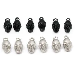 20Pcs Stainless Steel Skull Ghost Head Charms Halloween Pendants Handmade Earrings Necklace For DIY Jewelry Making Findings