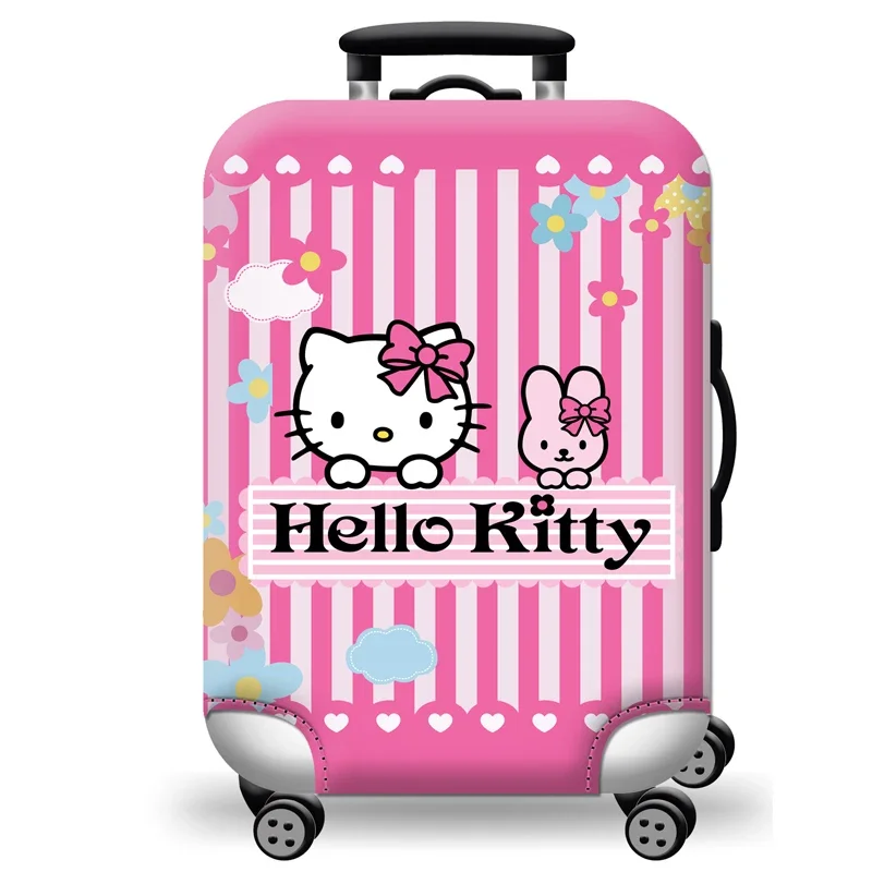 Sanrio Hello Kitty Cute Travel Luggage Protective Cover Cartoon Scratch Proof Suitcase Cover For 18-32 Inch Elastic Trolley Case