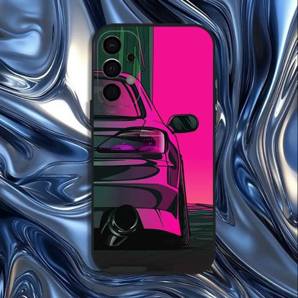 Japan JDM Sports Cars Comic Cover Handyhülle für Samsung S25, S24, S21, S22, S23, S30, Ultra, S20, Plus, Fe, Lite, 5G Schwarz Cover