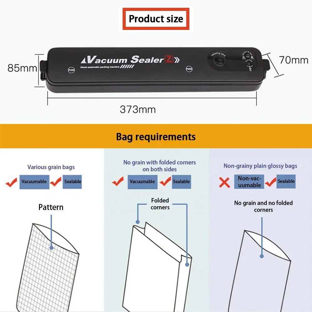 Xiaomi Newest Vacuum Sealer Sealing Packaging Machine Home Kitchen Food Storage Small Sealing Machine Household Tools Youpin Mi