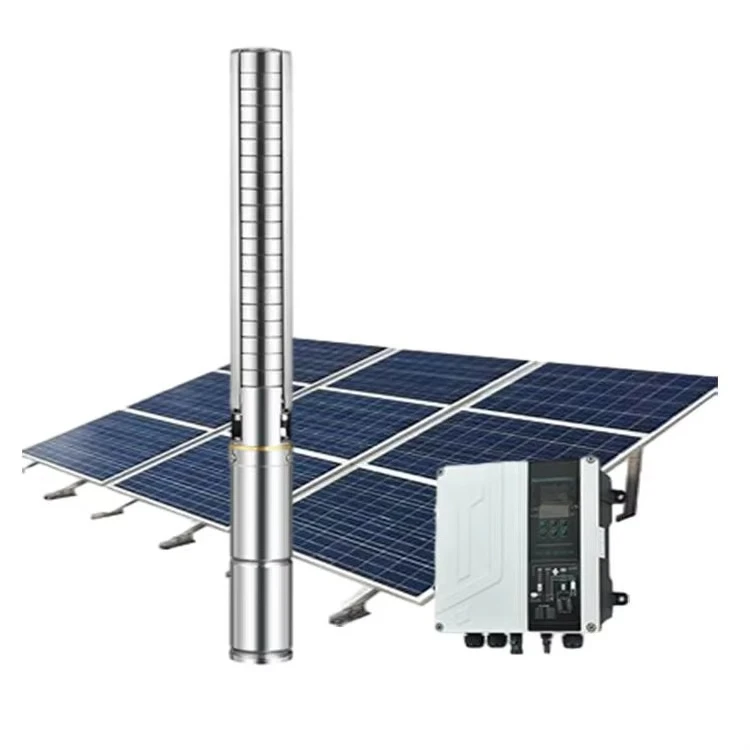 Solar Water Pump with Solar Panel & Controller Head: 3-120 Meters Flow Rate: 1-2cubic Meters Per Hour for Drip Irrigation