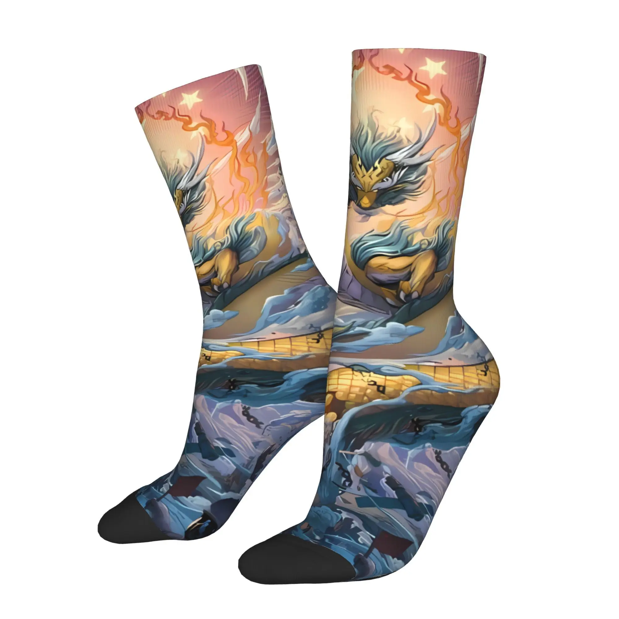 

Мужские новые спортивные носки Dragon God Legend Creature, велосипедный дизайн на все сезоны