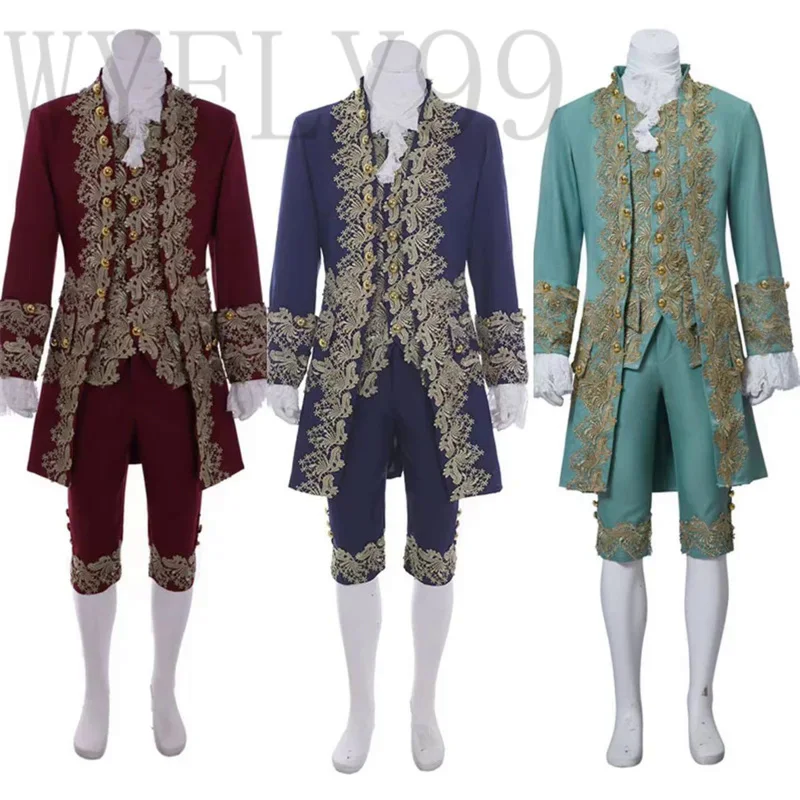 

18th Century Victorian Gentleman Elegant Costume Aristocrat Cosplay Medieval Royal Men Court Costume Victorian Men's Outfit